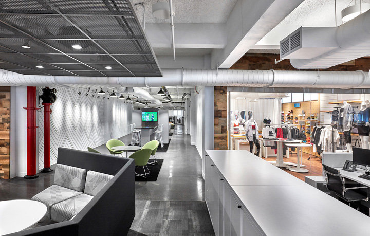 唯美工業(yè)風(fēng) 美國(guó)零售商Foot Locker紐約總部設(shè)計(jì)欣賞